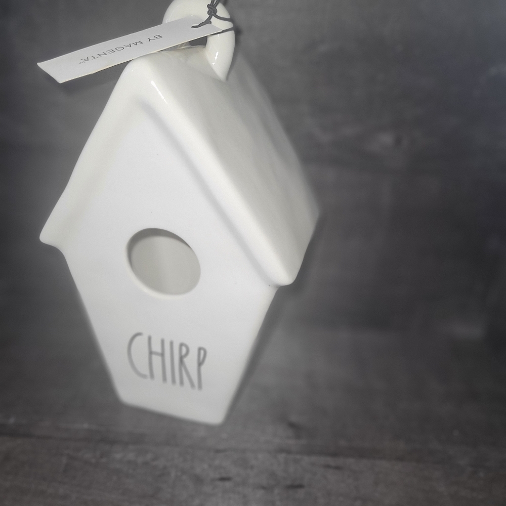 Rae Dunn CHIRP SOAR Bird Icon Bird House